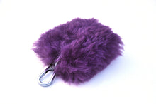Load image into Gallery viewer, Purple Sheepskin Key Holder

