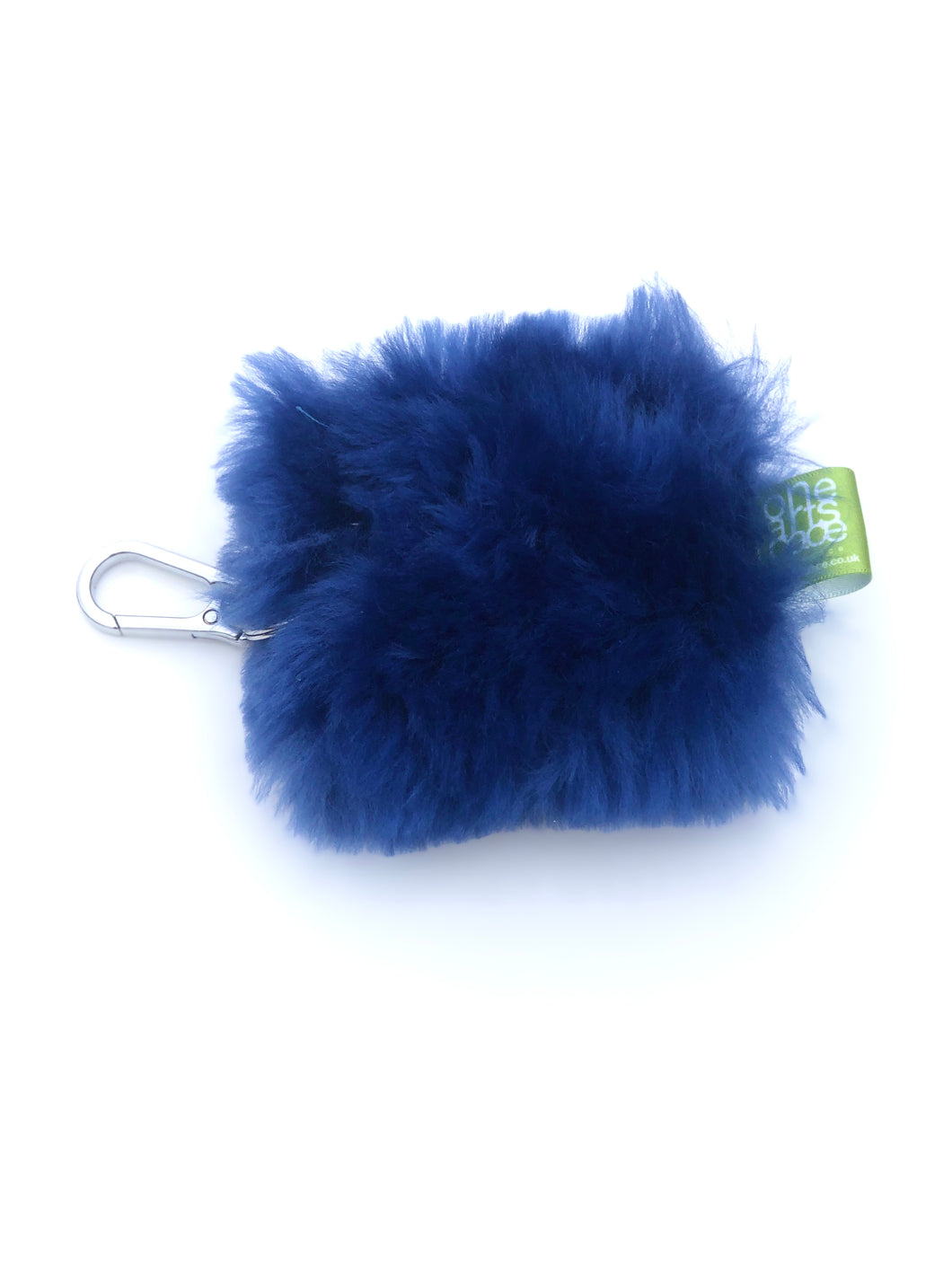 Blue Sheepskin Key Holder